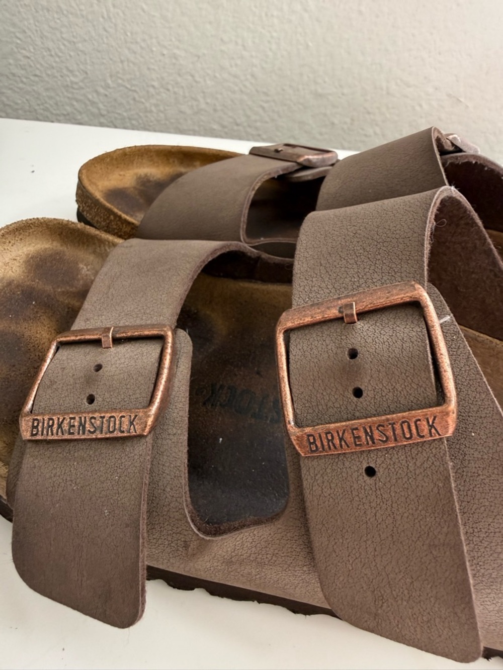 Birkenstock Arizona Brown Two-Strap Sandals - Picture 3 of 8